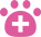 pink dog paw icon